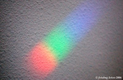 Light from a prism