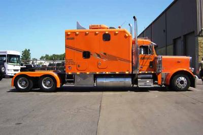 Side view of previous truck