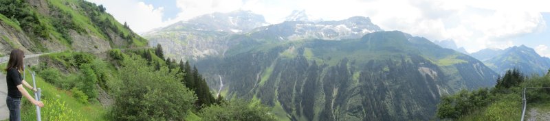 panorama: in the Urne Alps