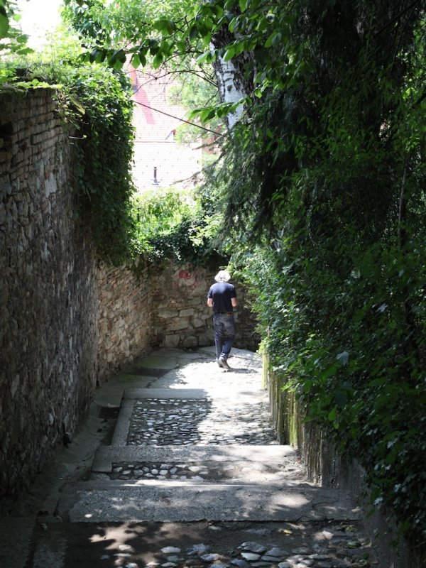 the alley narrows...