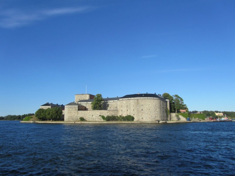 Vaxholm castle, since the 16th-c. a key sea defense against Danes and Russians