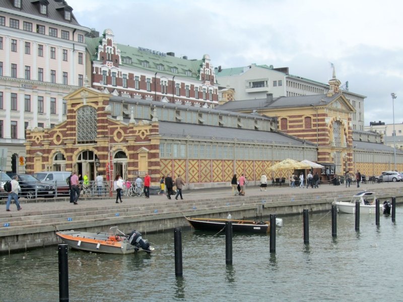 a 19th c. market hall in the Helsinki harbor...