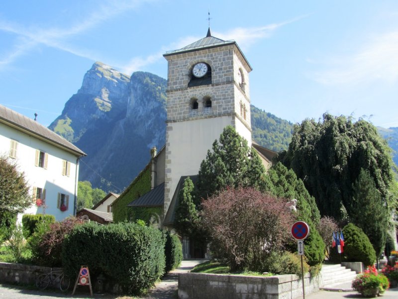 church in Samons, in a nearby valley