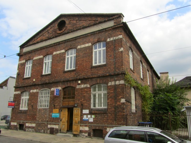 out in Kazimierz, heres a historic factory, right next door to...