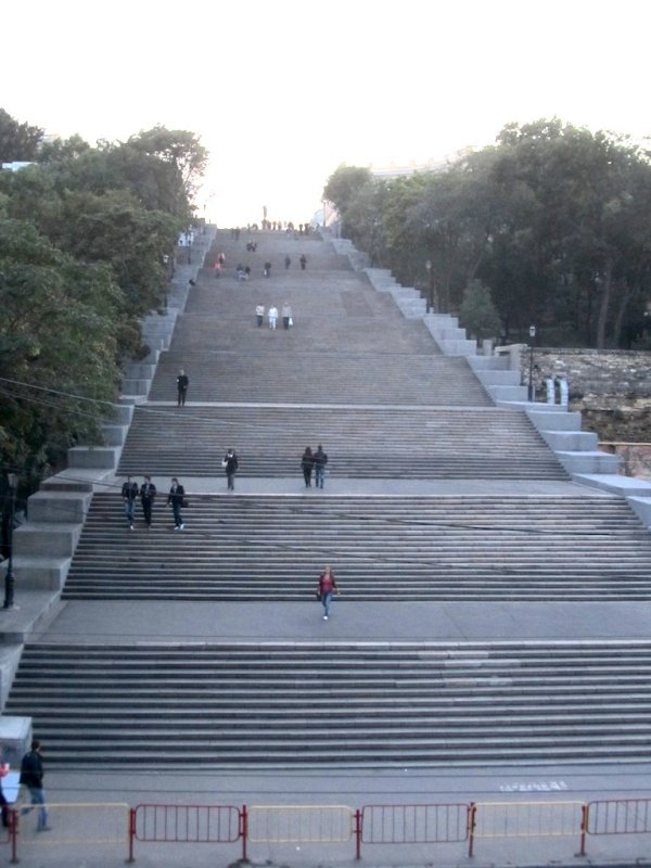 now we head back up the Potemkin Stairs (well take the funicular)
