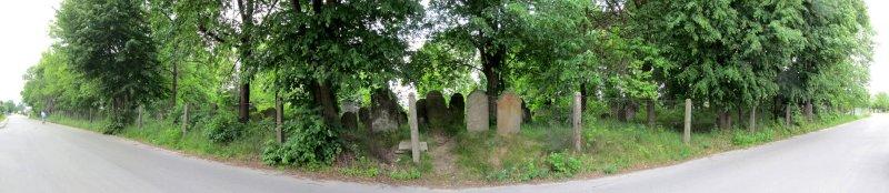 panorama of the Sokolow Maloposki Jewish cemetery