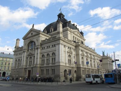 the back side of the c1900 opera house