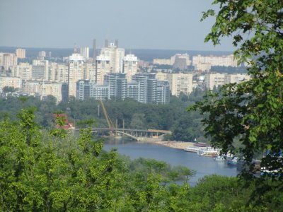 a view over the Dnipro river