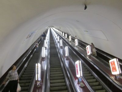 next morning, down into the deep metro