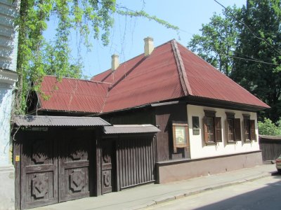 it's museum day: at the Taras Shevchenko house museum...