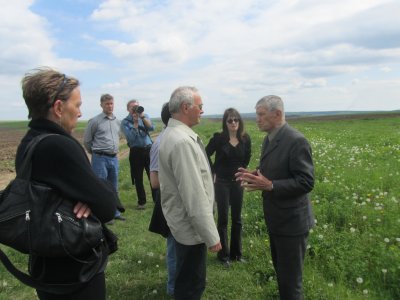 with Mr. Vorobets at the southern memorial