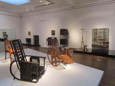 a small collection of furnishings by the Wiener Werkstatte