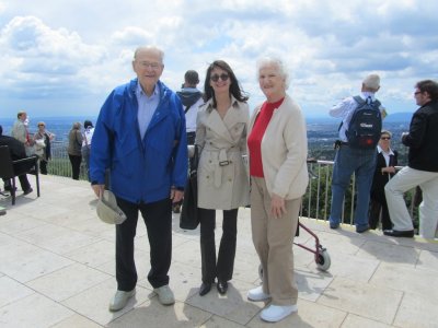 with Herb and Lucille on Kahlenberg above the city