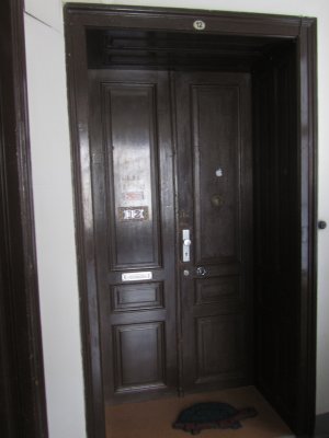 the door to Herbs former flat