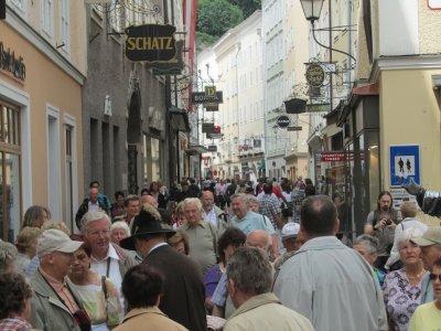 the old town is really crowded with tourists!