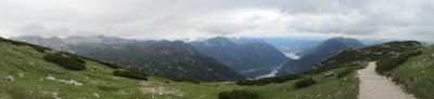 panorama: from the Dachstein trail