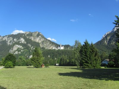 in the distance, Ludwig II's Neuschwanstein castle