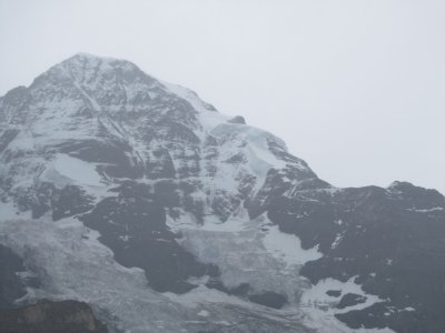 taking a different route down via Grindelwald, Eiger comes into view