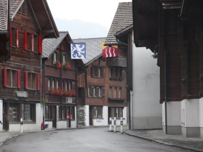 an old part of the town of Brienz