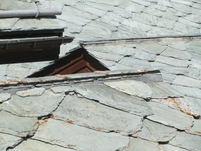 a wide variety of stone-shingled roof styles...