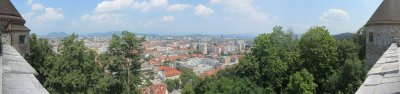 panorama: from the castle rampart