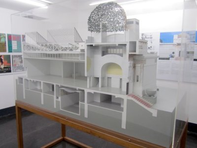 a model of the building, from 1897