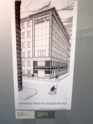 there are also original designs for other Wagner buildings in Vienna...