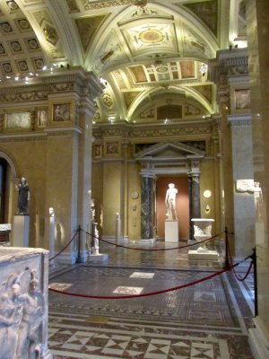 moving into the Greek and Roman gallery