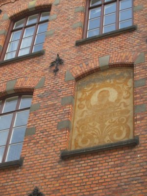 lots of brick faces in Stockholm's older areas...