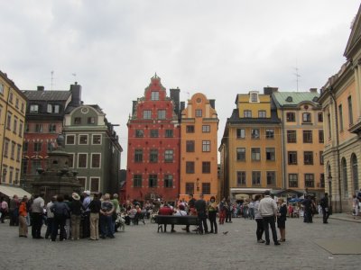 Stortorget (the Big Square); coins from the 13th-c. have been found here