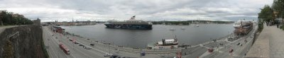 pano: cruise ship from Sdermalm