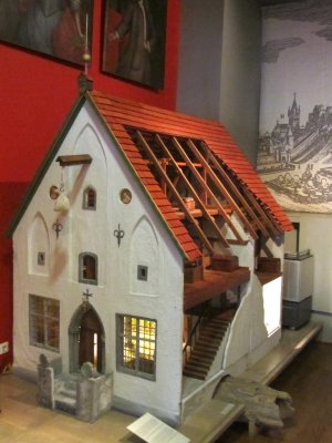 a model of the Guild Hall