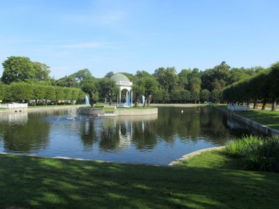 in the Kadriorg park, once the president's palace grounds