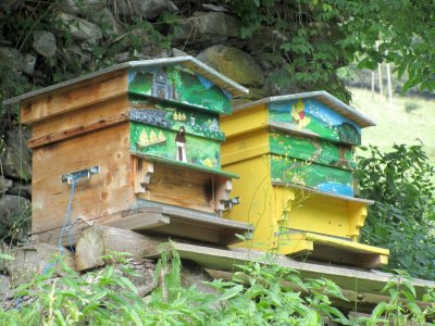 the monument operators have restarted the abbey farm, keeping bees...