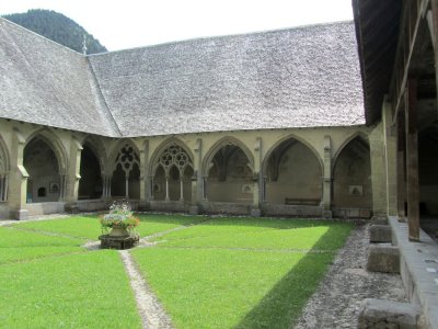 the walls of the cloister were frescoed ca. 1430