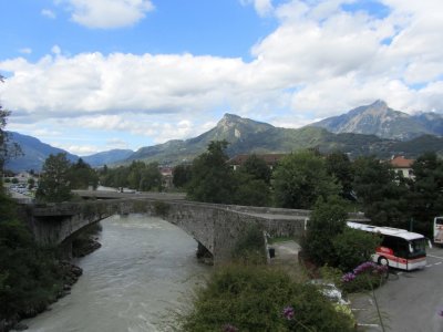 medieval bridge in Cluses