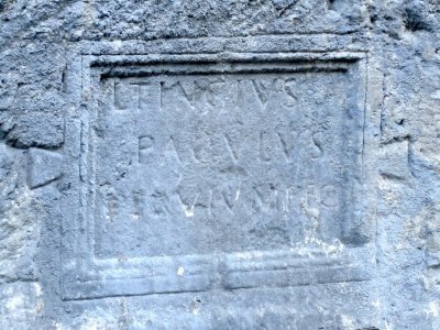 Latin inscription commemorating the road-building