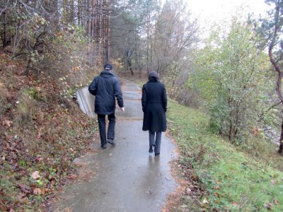 leaving Kamenets-Podolsky with Alex, our first stop is a former phospate mine near Dunaivtsi, ...