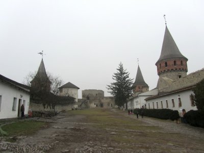 inside the castle compound