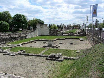 foundations and artifacts from several very large villas and an entire city were found here in the 19th. century