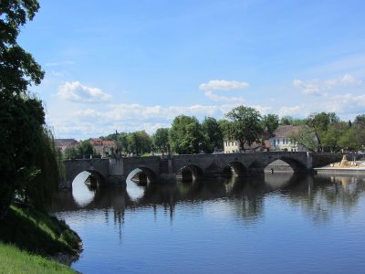 the bridge dates from the 1200s and is the oldest surviving in Bohemia