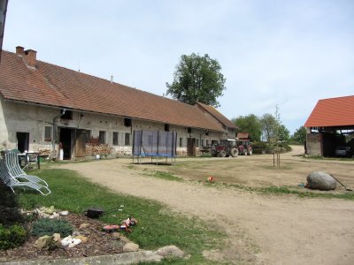 the farm was taken from the Polvkas during Communist times, but they got it back after Czech independence