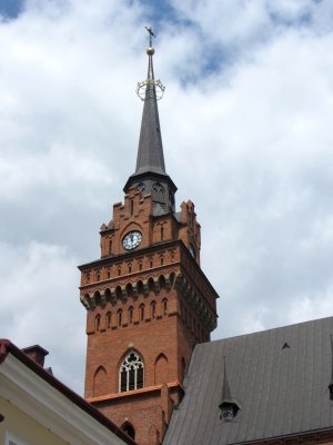 the steeple of Tarnow cathedral