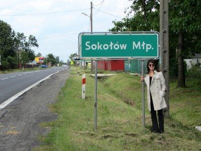 now we're a bit north, in Marla's ancestors' town of Sokolow Malopolski