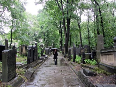 we pay another visit to the new Jewish cemetery...