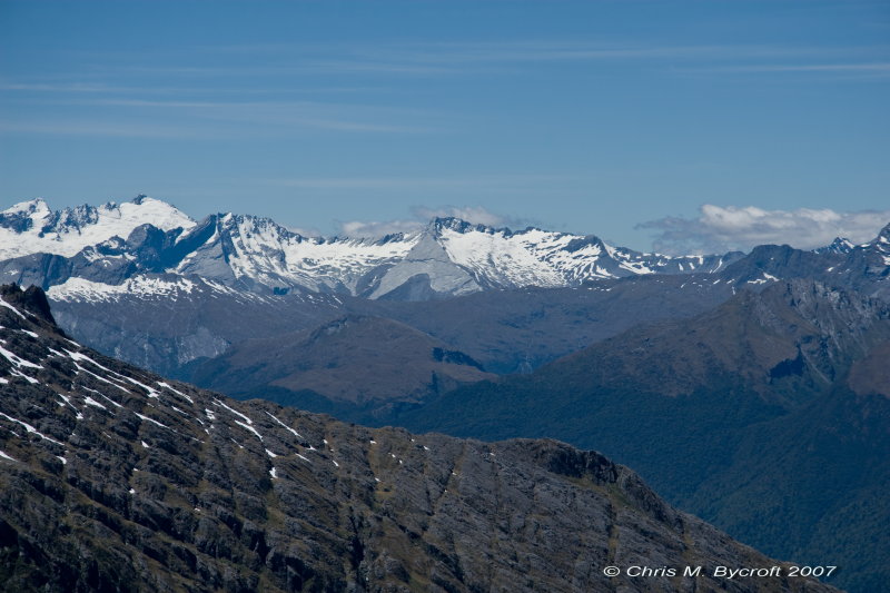Southern Alps from Arcade Saddle