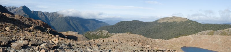 Morning panorama to west