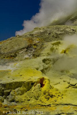 Sulphur and fumaroles