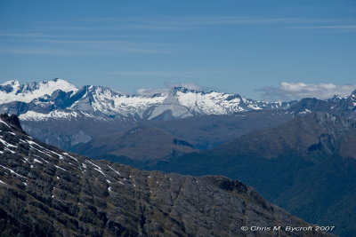 Southern Alps from Arcade Saddle