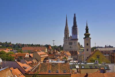 Zagreb roof tops